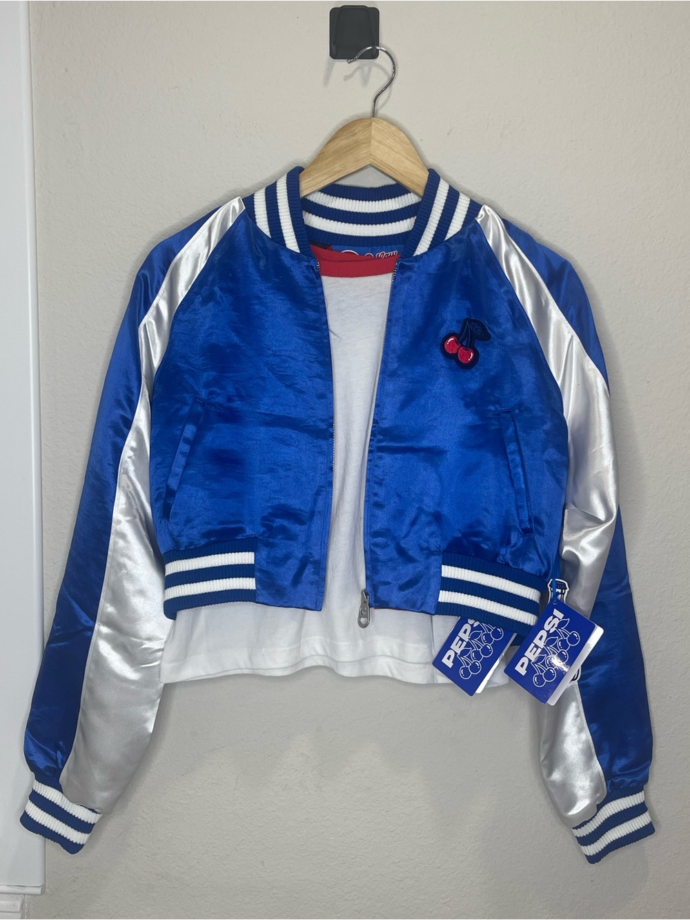 Pepsi x Law Roach Cropped Bomber Jacket & Ringer Tee Set
